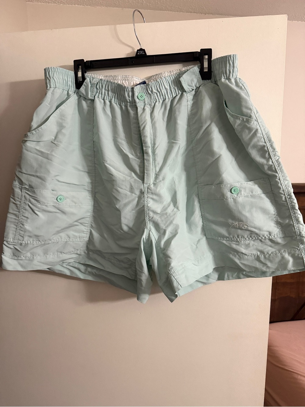 AFTCO Light Aqua Men's Cargo Shorts
